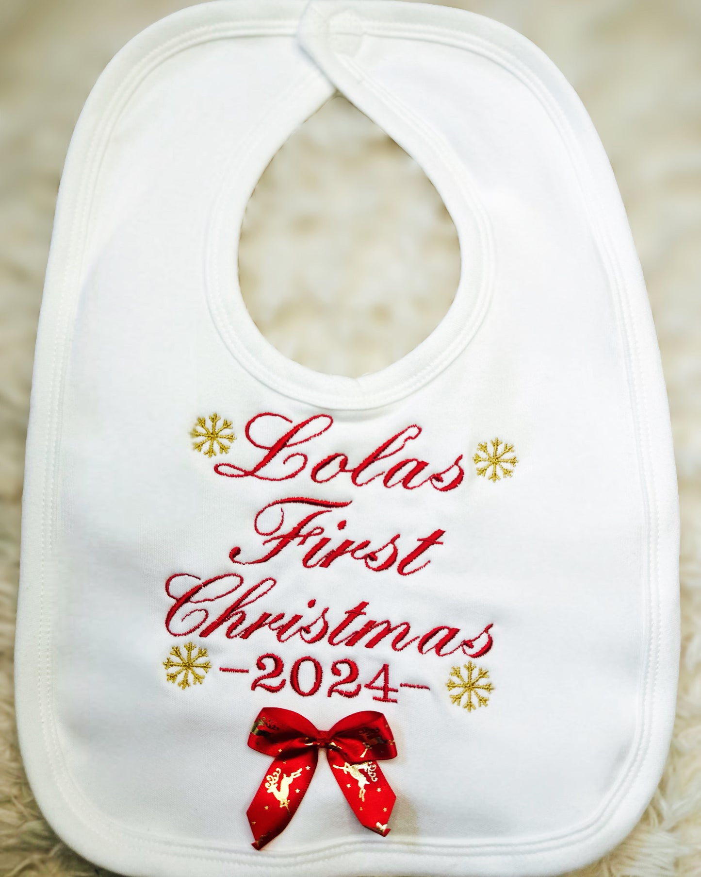First Christmas Bib