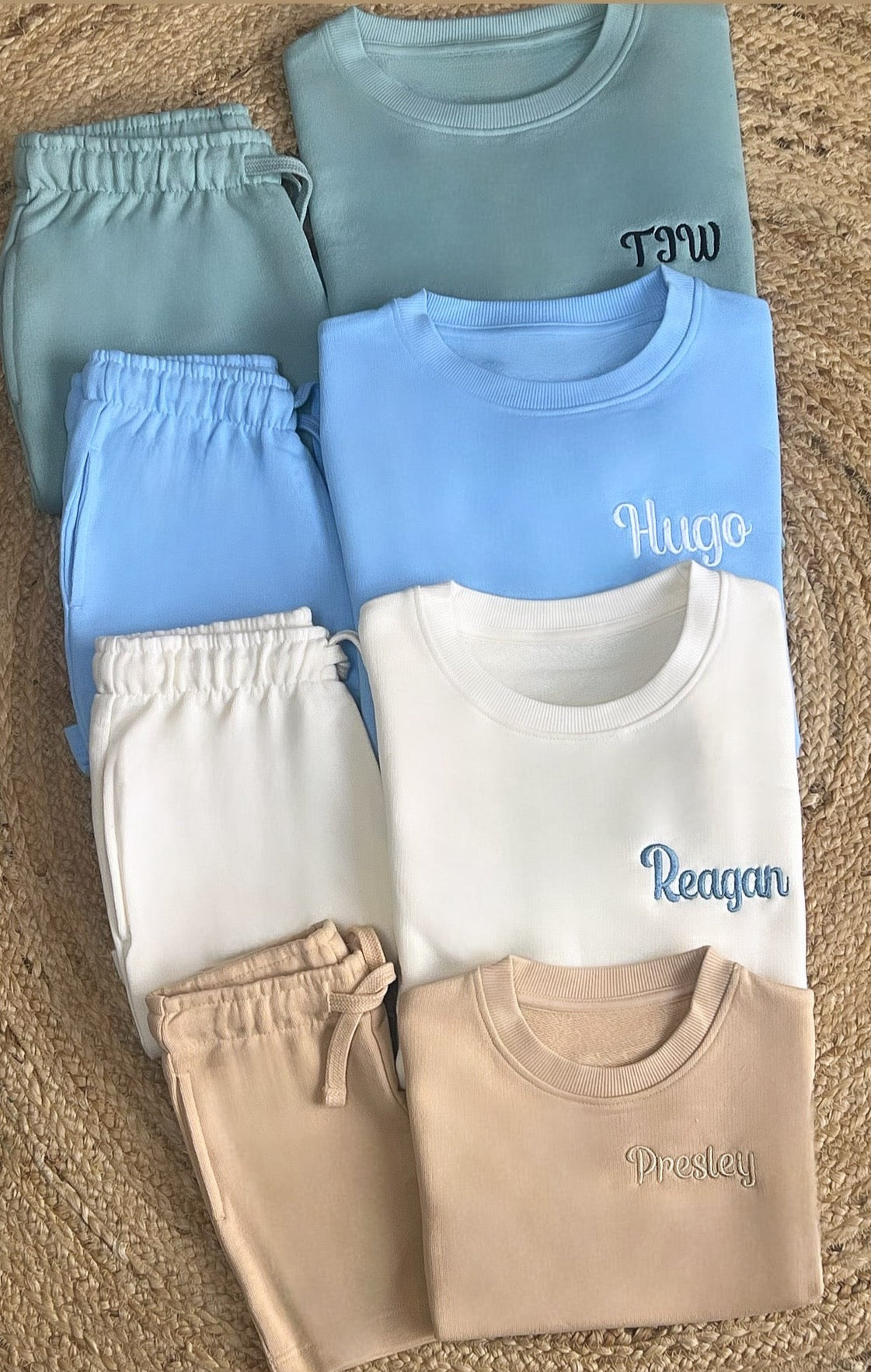Sweatshirt & Shorts Set - Sky Blue