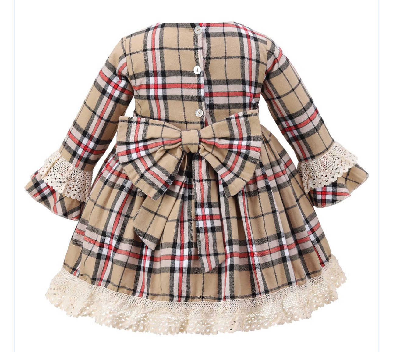 Timeless Tartan Lace Dress