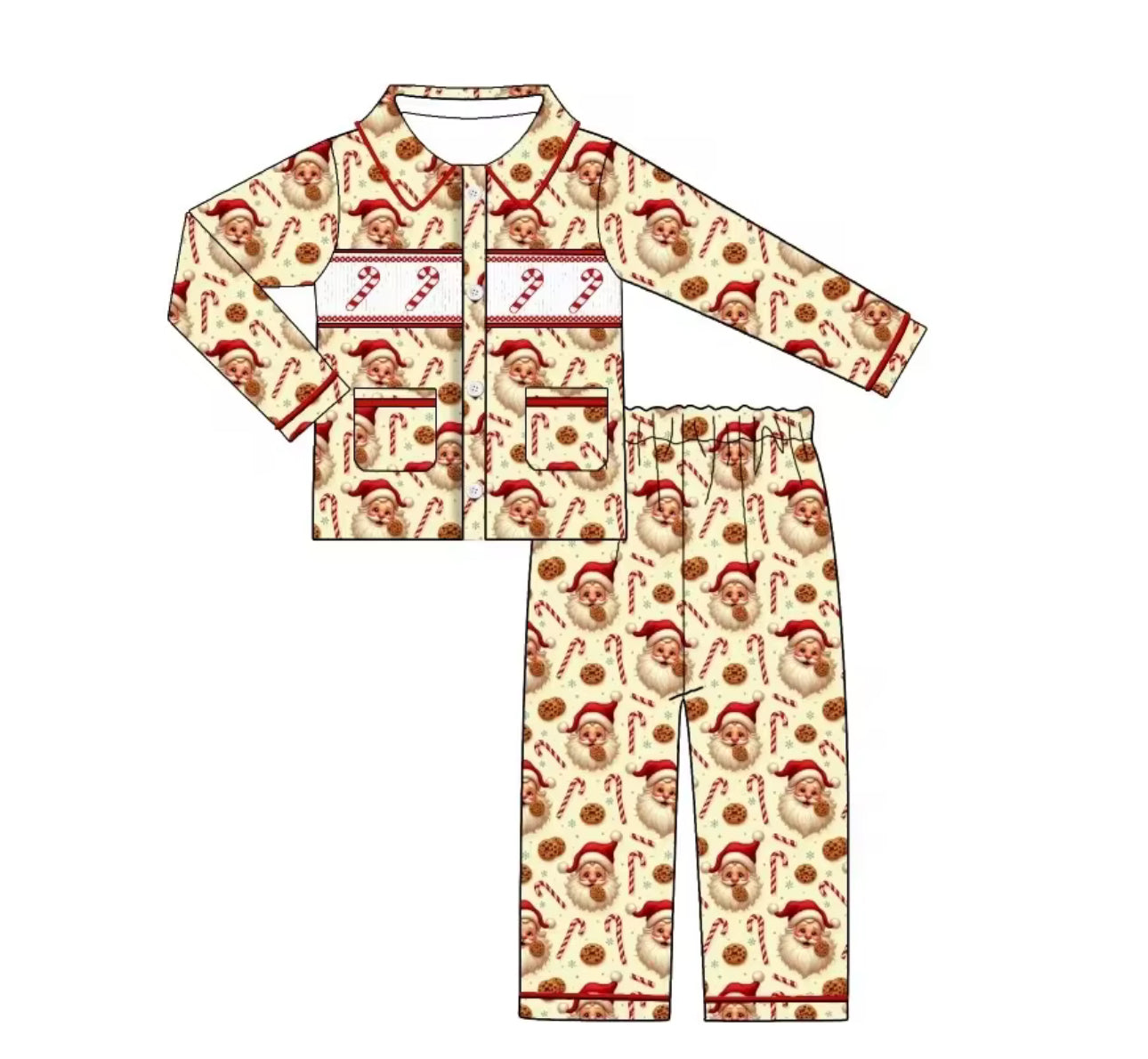 Santa Candy Cane Pyjamas