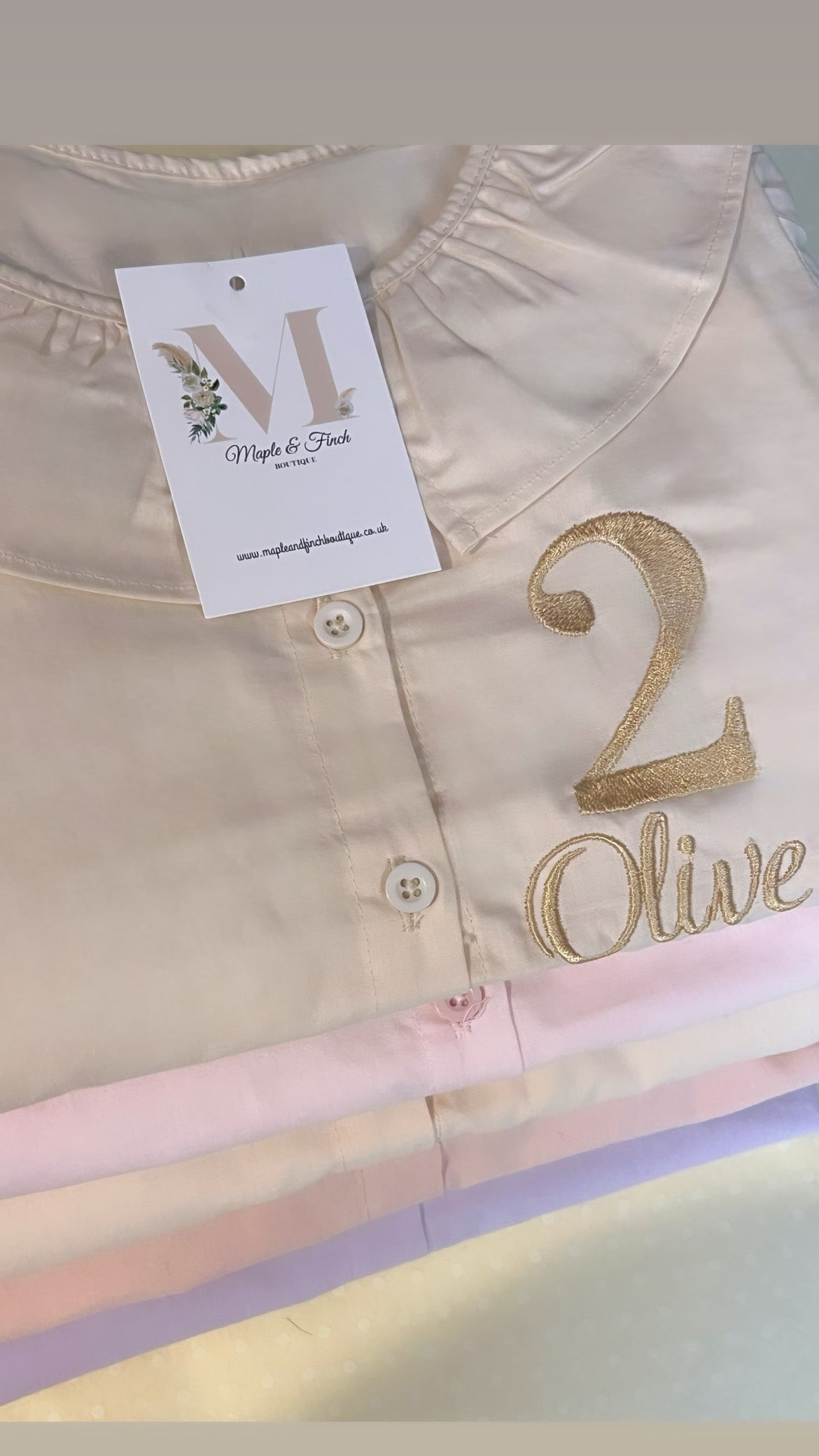 Linen Birthday Frilly Pyjama’s