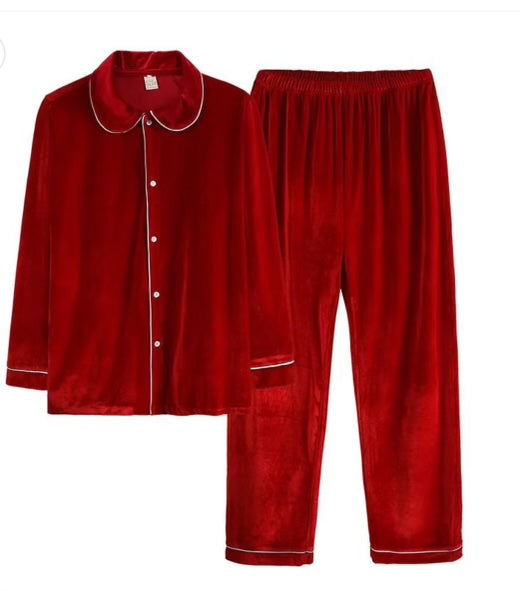 Adults Cotton Velour Pyjamas