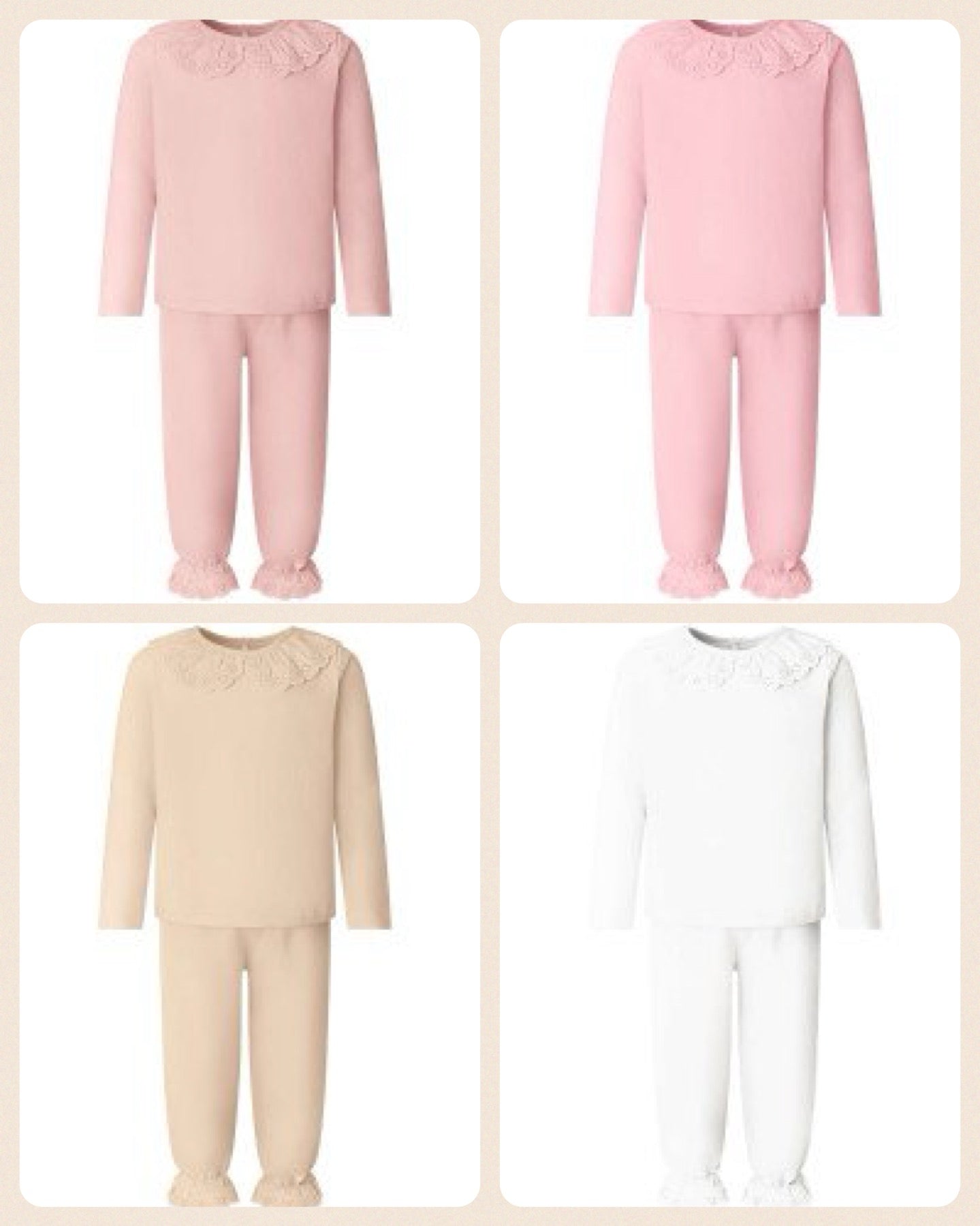 Create Your Own Frilly Long Sleeved Pyjamas