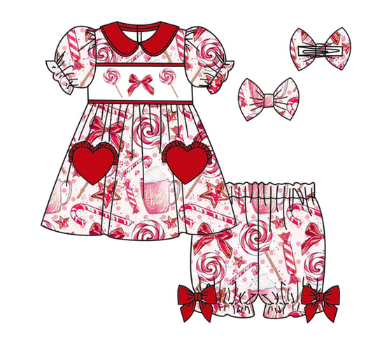 Smocked Candy Pjs
