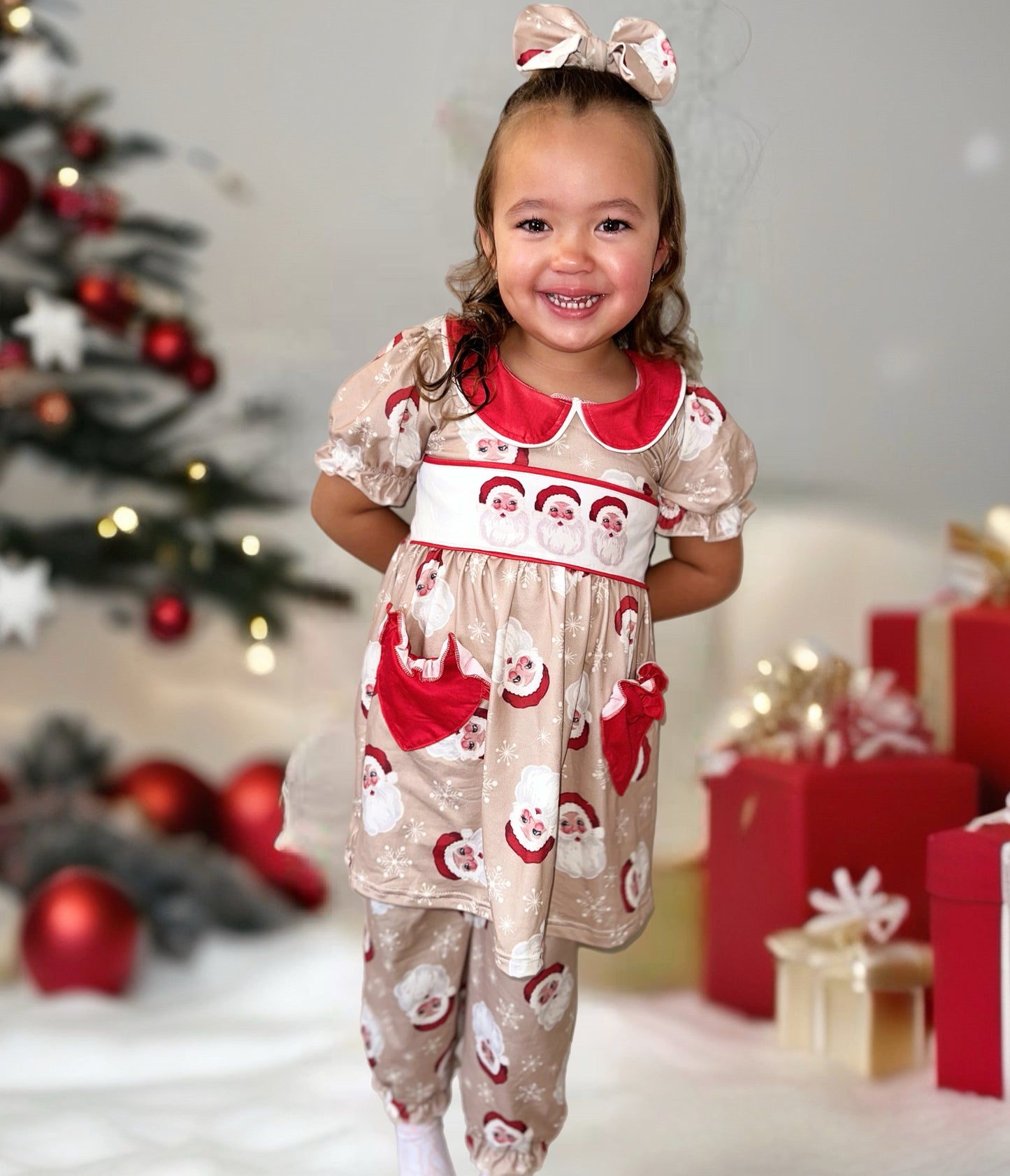 Santas Helper Smocked Pyjamas