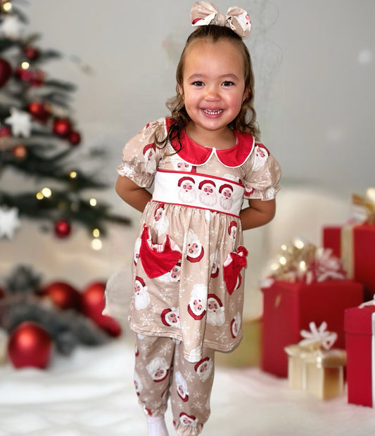 Santas Helper Smocked Pyjamas