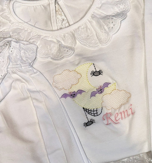 Halloween Moon Frilly Pyjamas