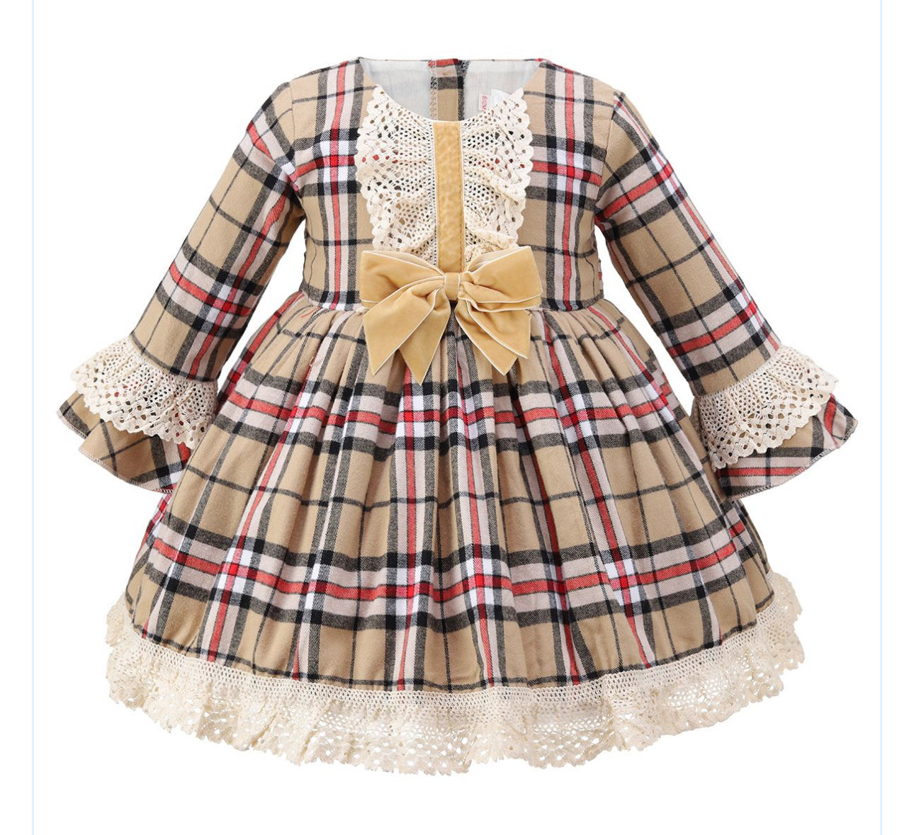 Timeless Tartan Lace Dress