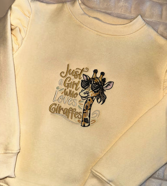 Just A Girl Who Loves Giraffe Jumper