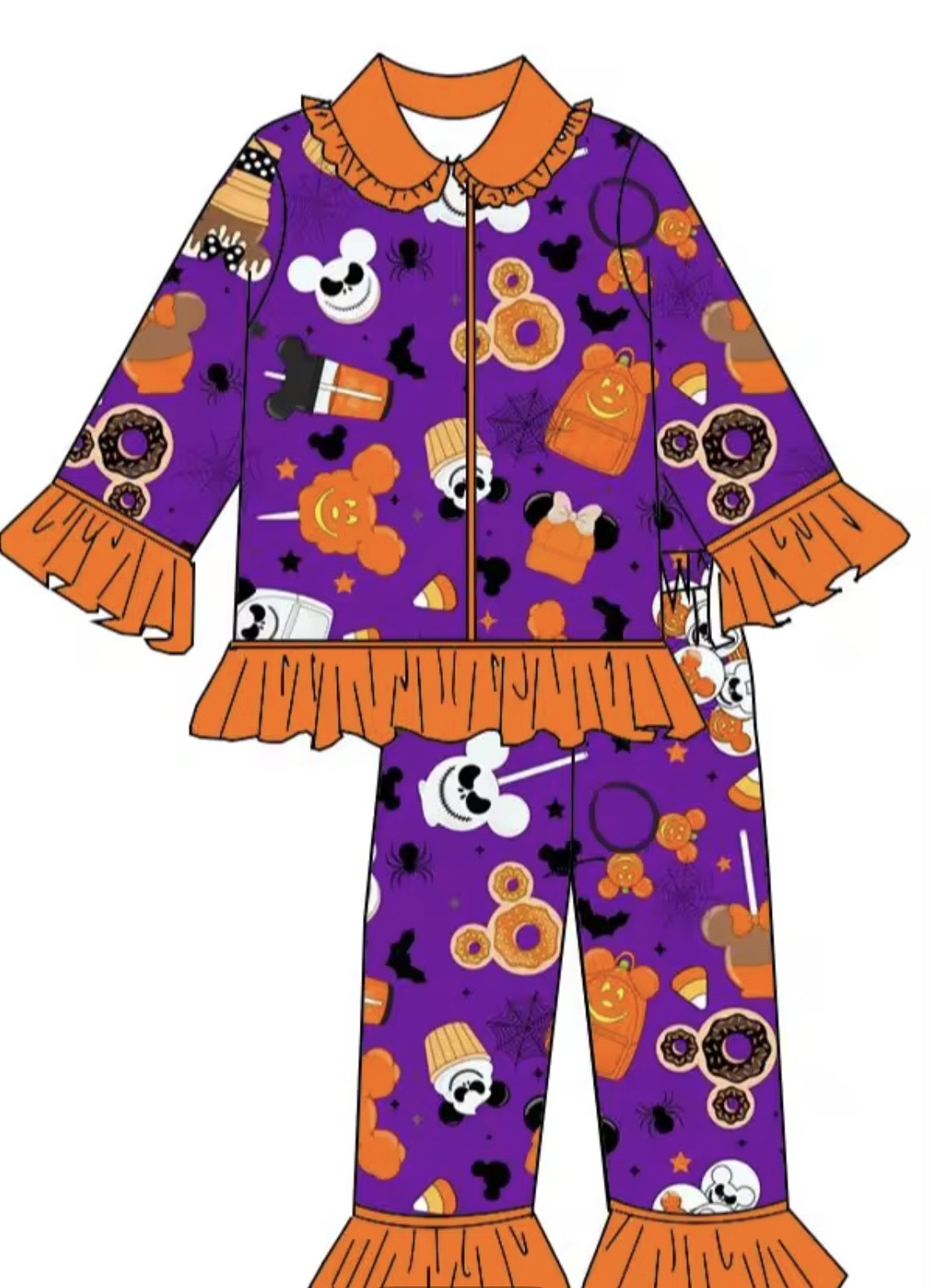 Frilled Disney Pumpkin Pyjamas