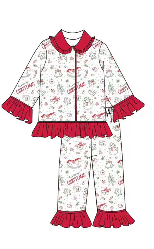 Rockin Around Smocked Pyjamas