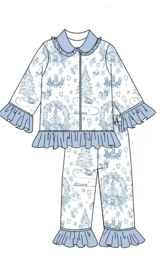 Frosted Noel Smocked Pyjamas