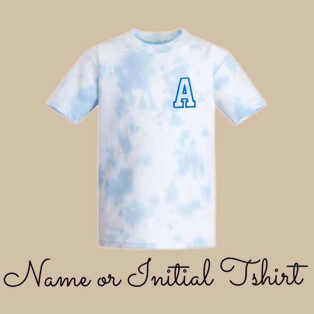 Name or Initial Cotton T-shirt - Tye Die