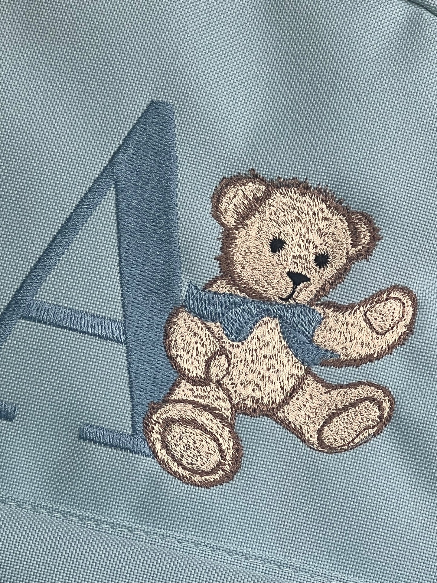 Teddy Bear Initial Backpack
