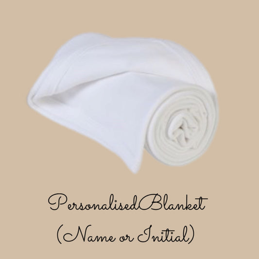 Personalised Name Blanket - White